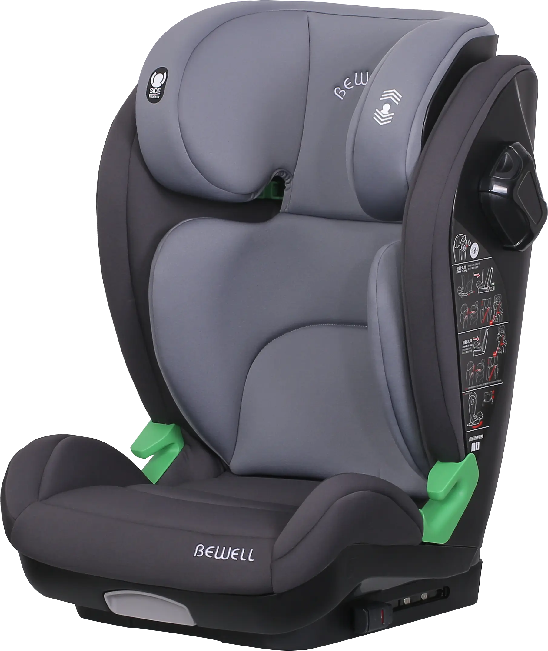 Siège de sécurité pour enfant BW16 : appui-tête à 15 positions, 5 réglages d'inclinaison et mousse à mémoire de forme - Redéfinir la sécurité de voyage pour tous les âges Siège de sécurité pour enfant BW16 : appui-tête à 15 positions, 5 réglages d'inclinaison et mousse à mémoire de forme - Redéfinir la sécurité de voyage pour tous les âges